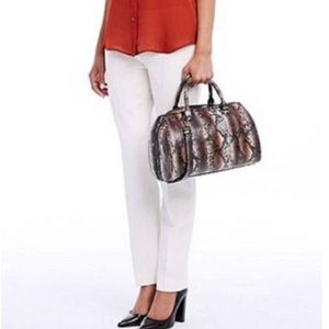 NWT Armani Exchange Snakeskin Satchel Bag
